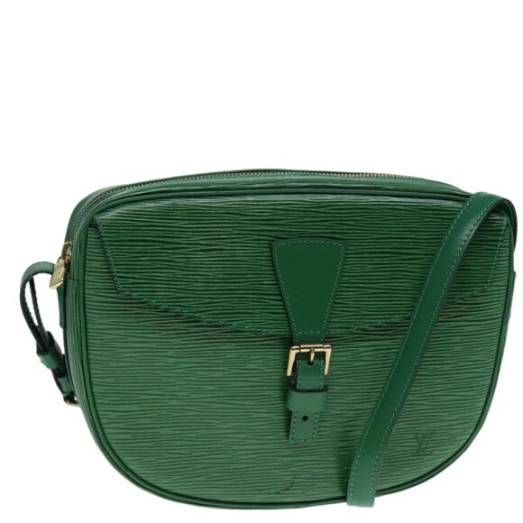 LOUIS VUITTON Epi Jeune Fille MM Shoulder Bag Green M52154 LV Auth 92026V - Picture 1 of 15